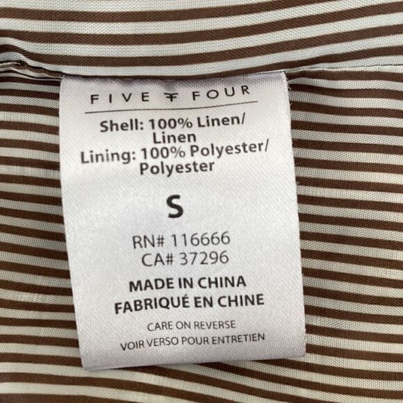 Five Four 100% Linen Chicago Flight Bomber Jacket - Picture 9 of 10